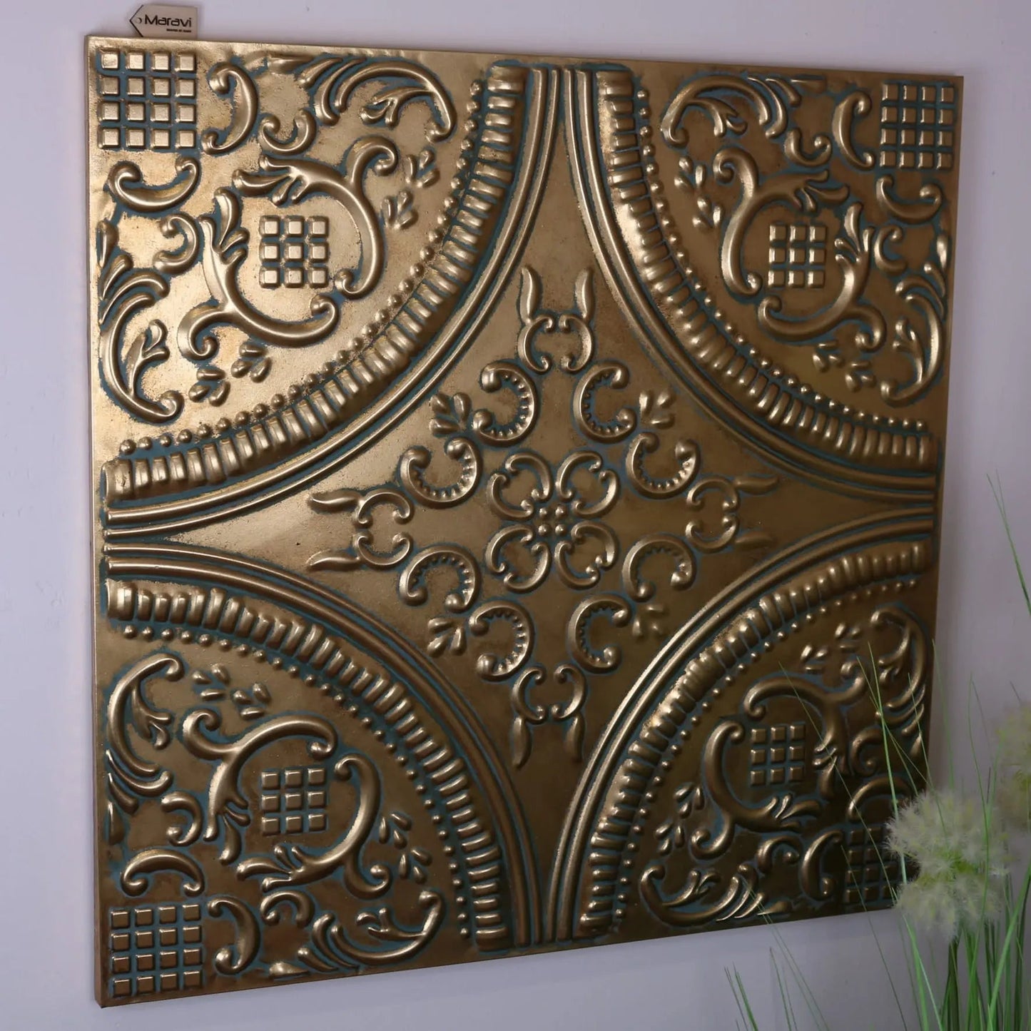 Pushkar Majesty Gold Wall Art Metal