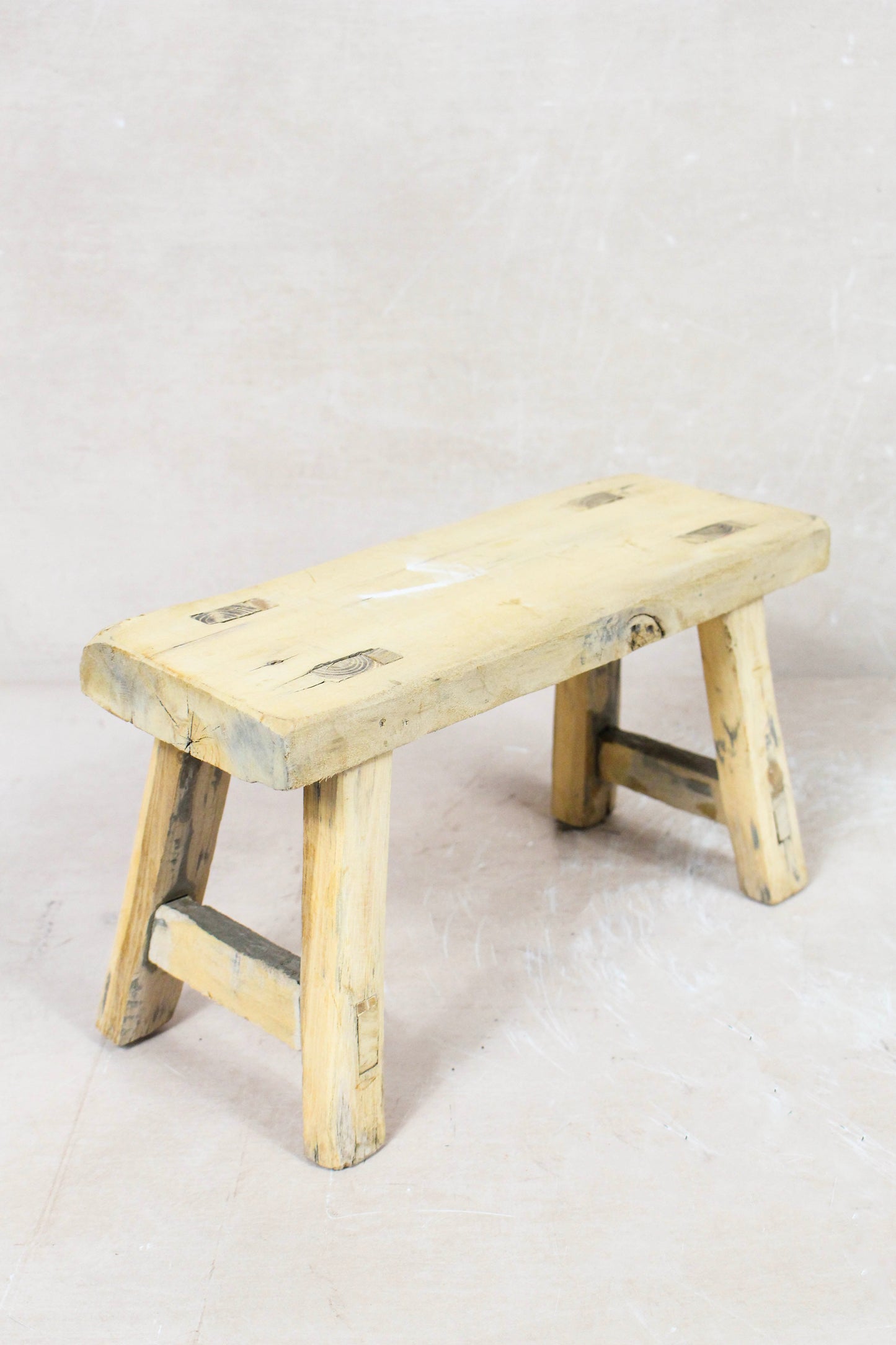Vintage Rustic Stool Small - Elm wood - 86