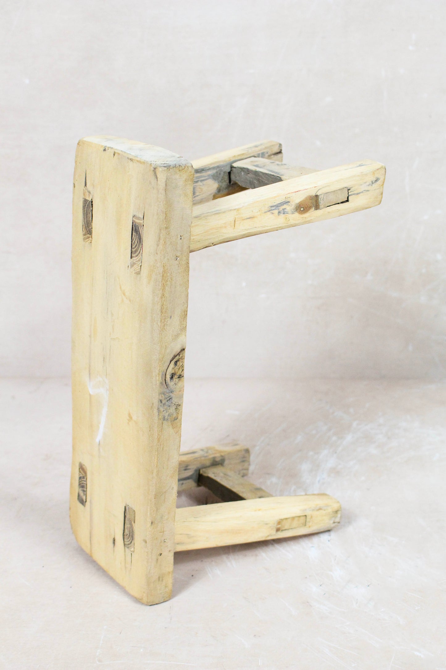 Vintage Rustic Stool Small - Elm wood - 86