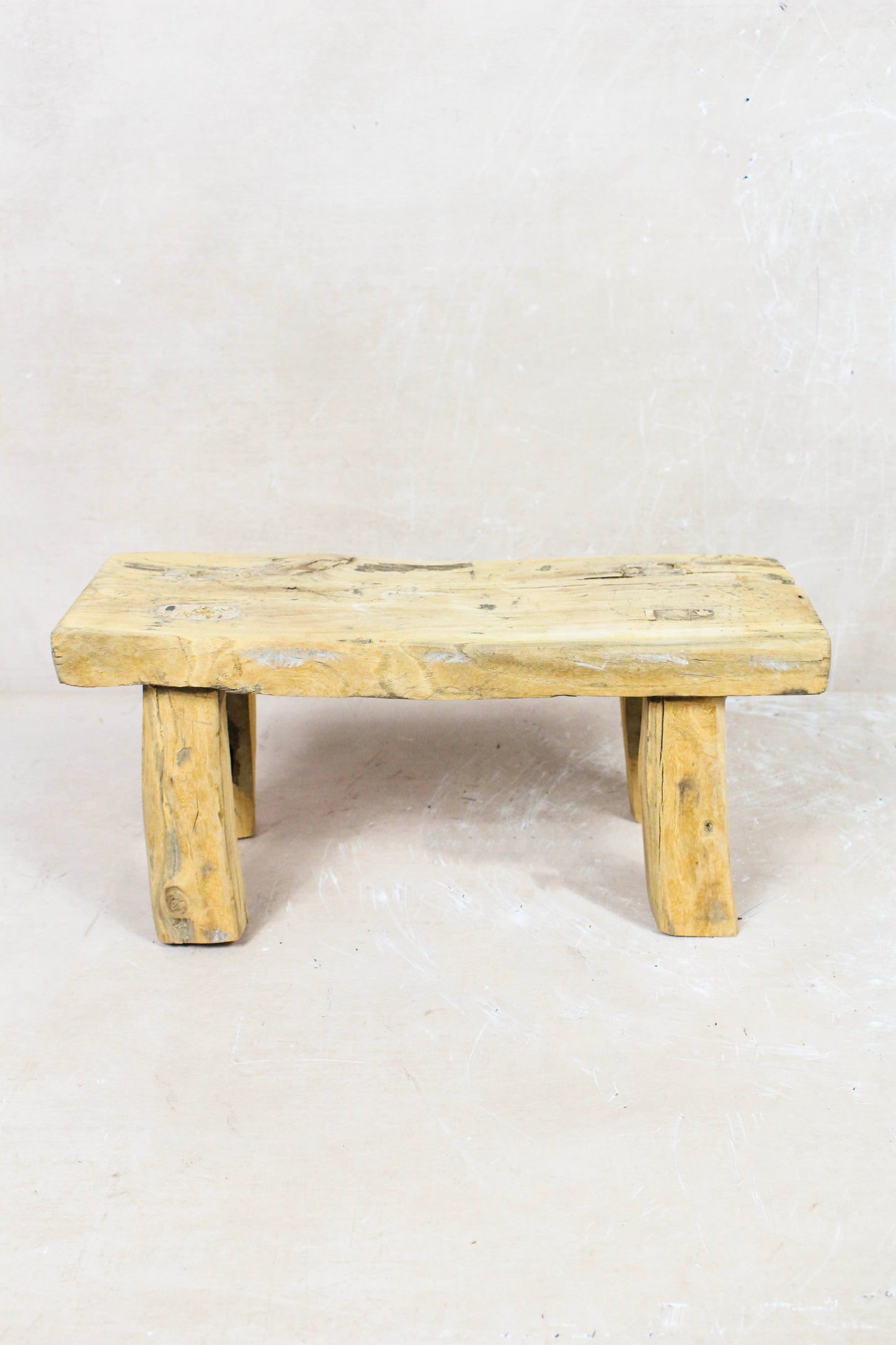 Vintage Rustic Stool Small - Elm wood - 87