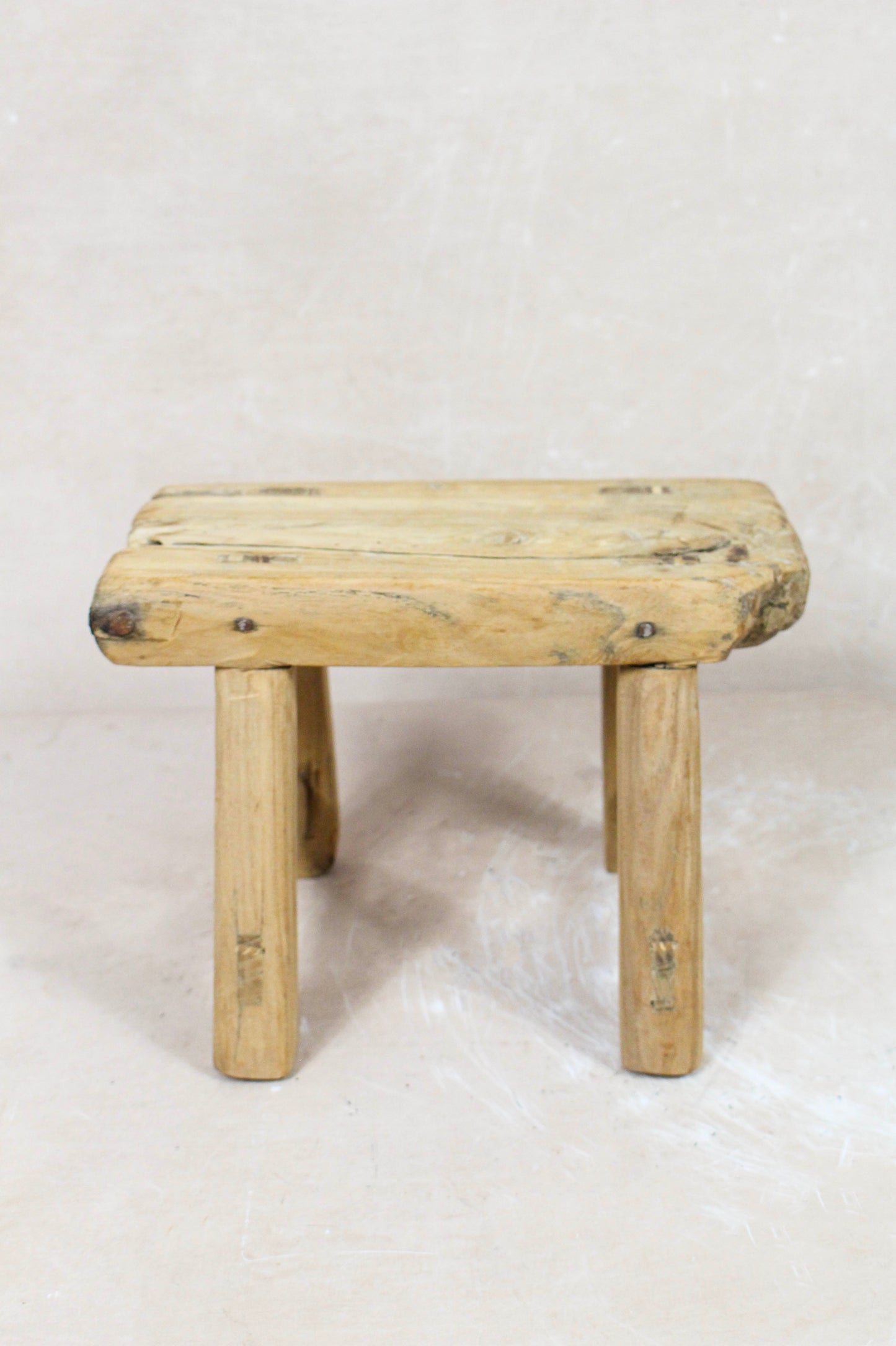 Vintage Rustic Stool Small - Elm wood - 88