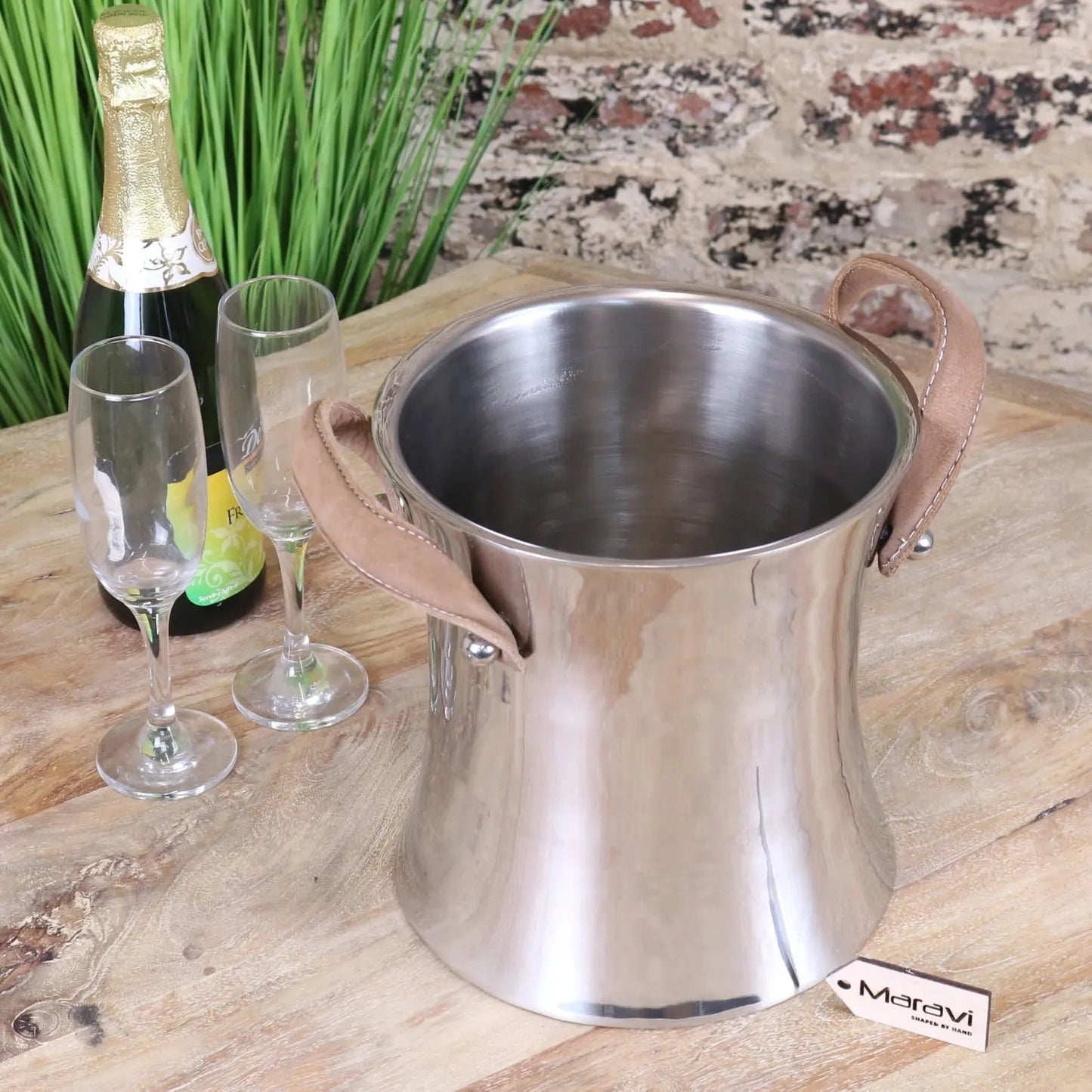 Navin Luxury Champagne Ice Bucket Double Wall