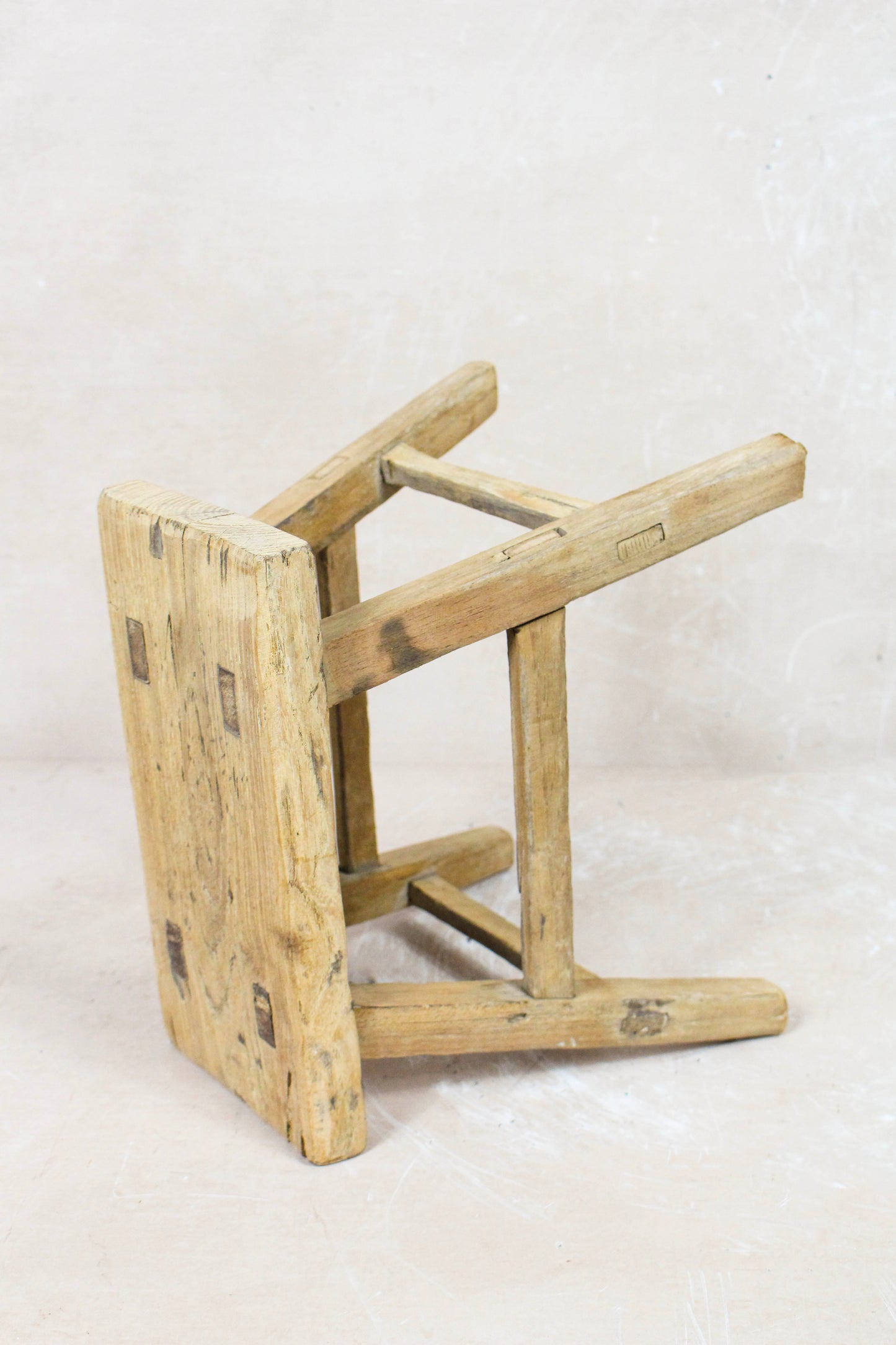 Vintage Rustic Stool Small - Elm wood - 89