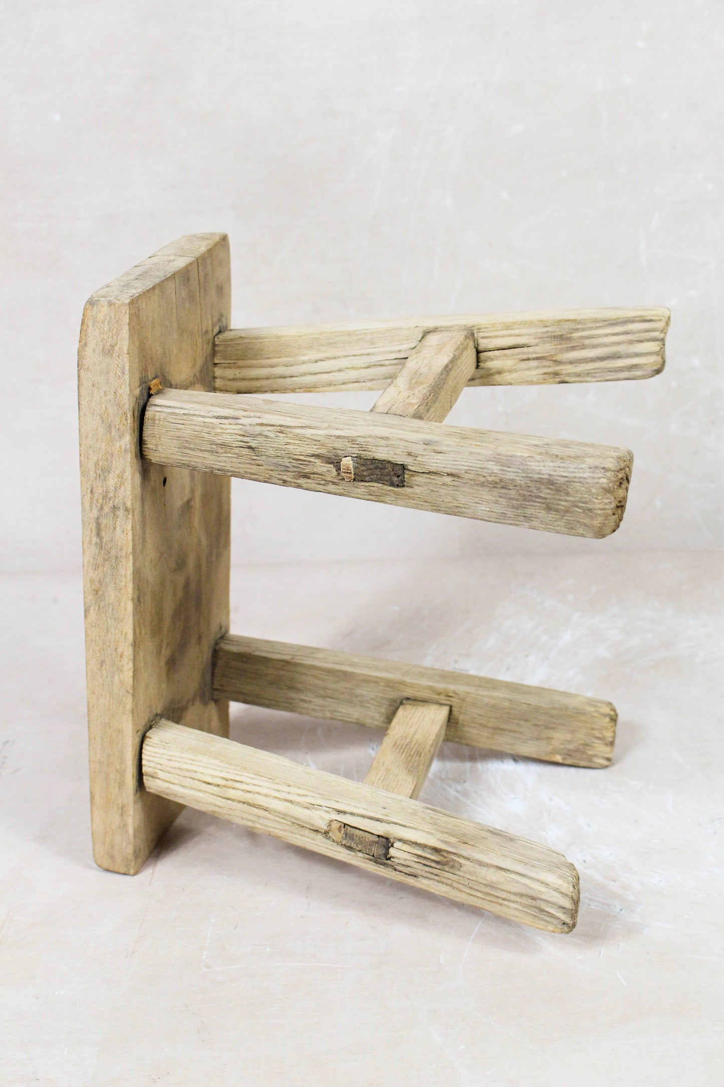 Vintage Rustic Stool Small - Elm wood - 91