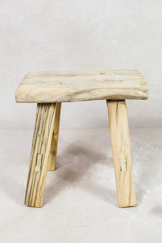 Vintage Rustic Stool Small - Elm wood - 92