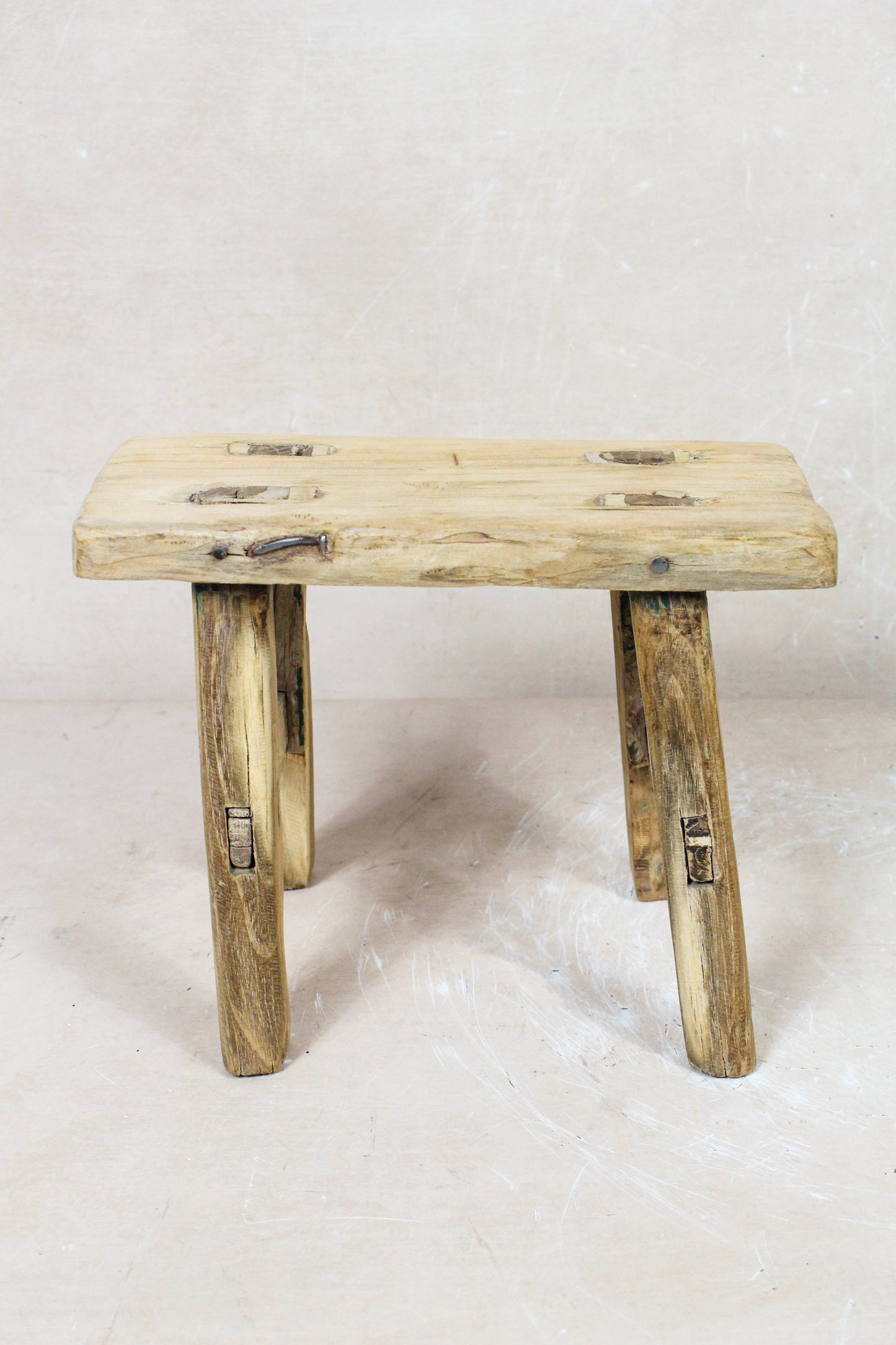 Vintage Rustic Stool Small - Elm wood - 97