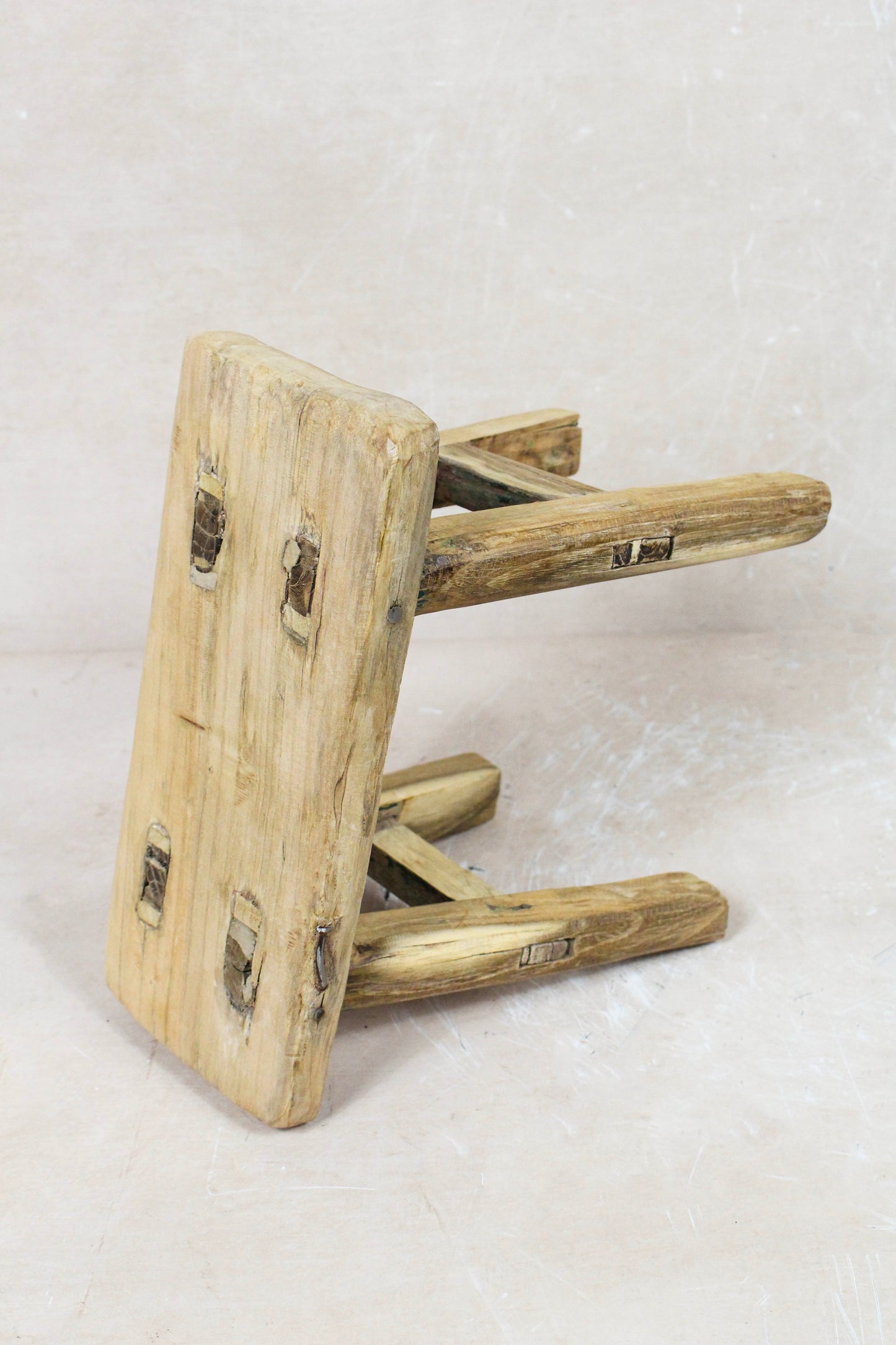 Vintage Rustic Stool Small - Elm wood - 97