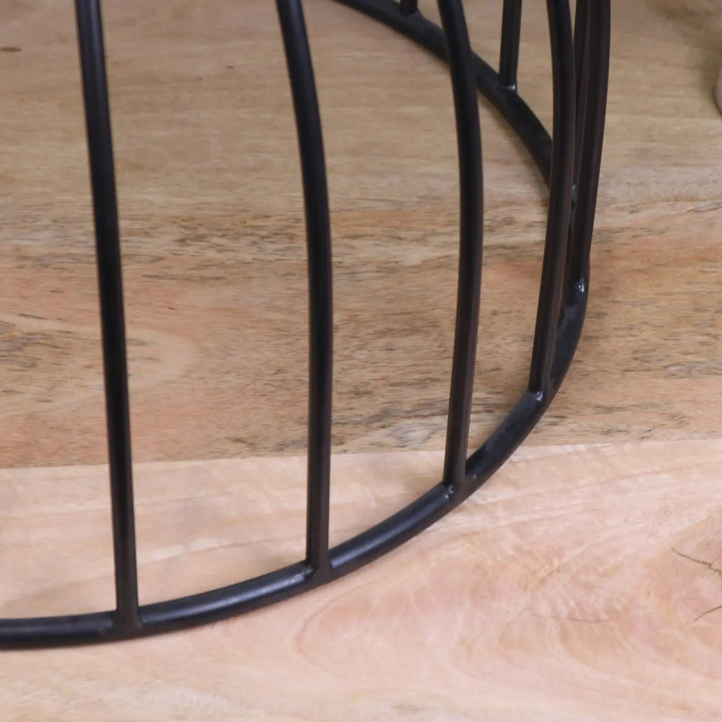 Palampur Gold Industrial Round Side Table