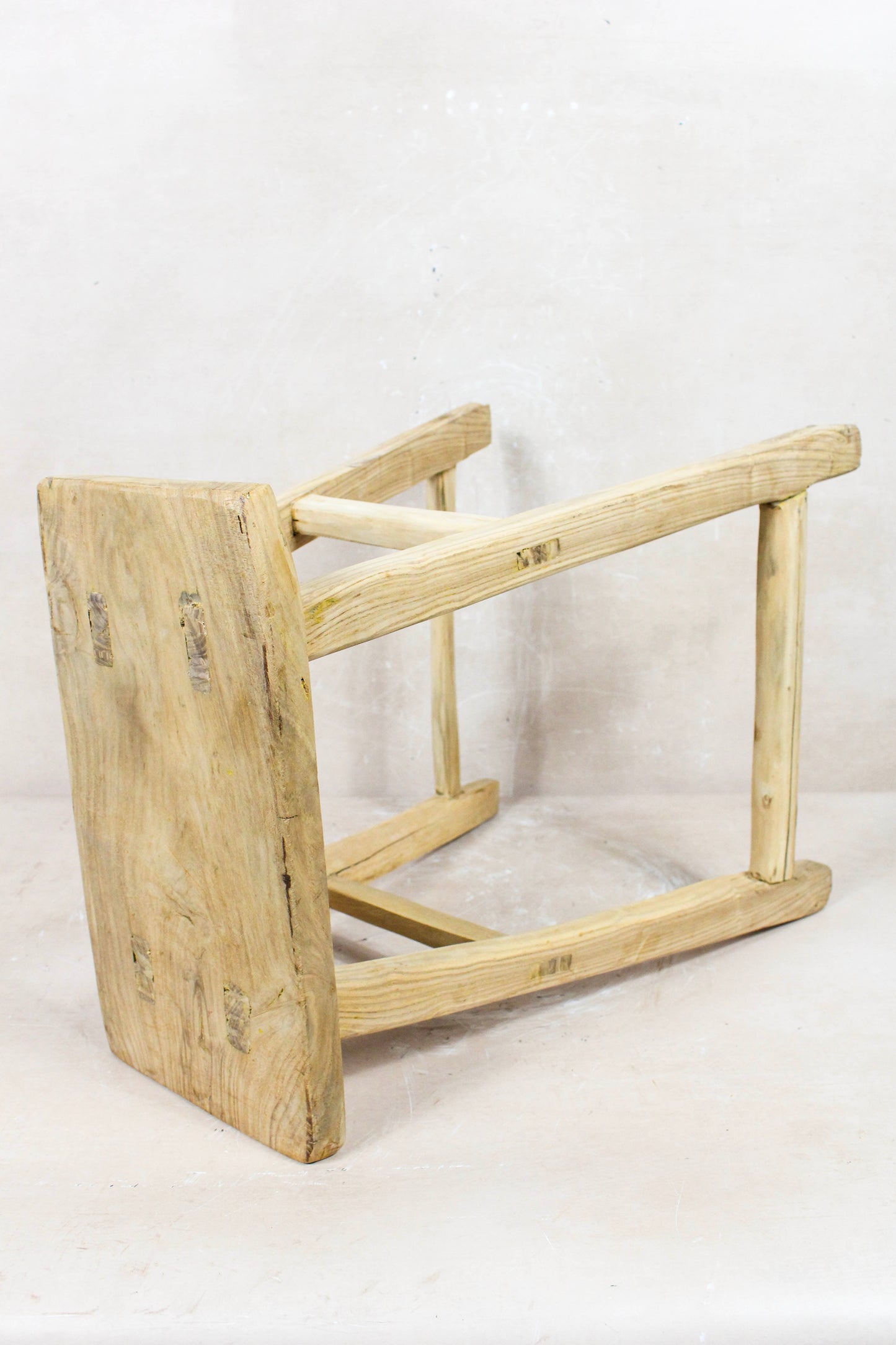 Vintage Rustic Stool - Elm wood - 102