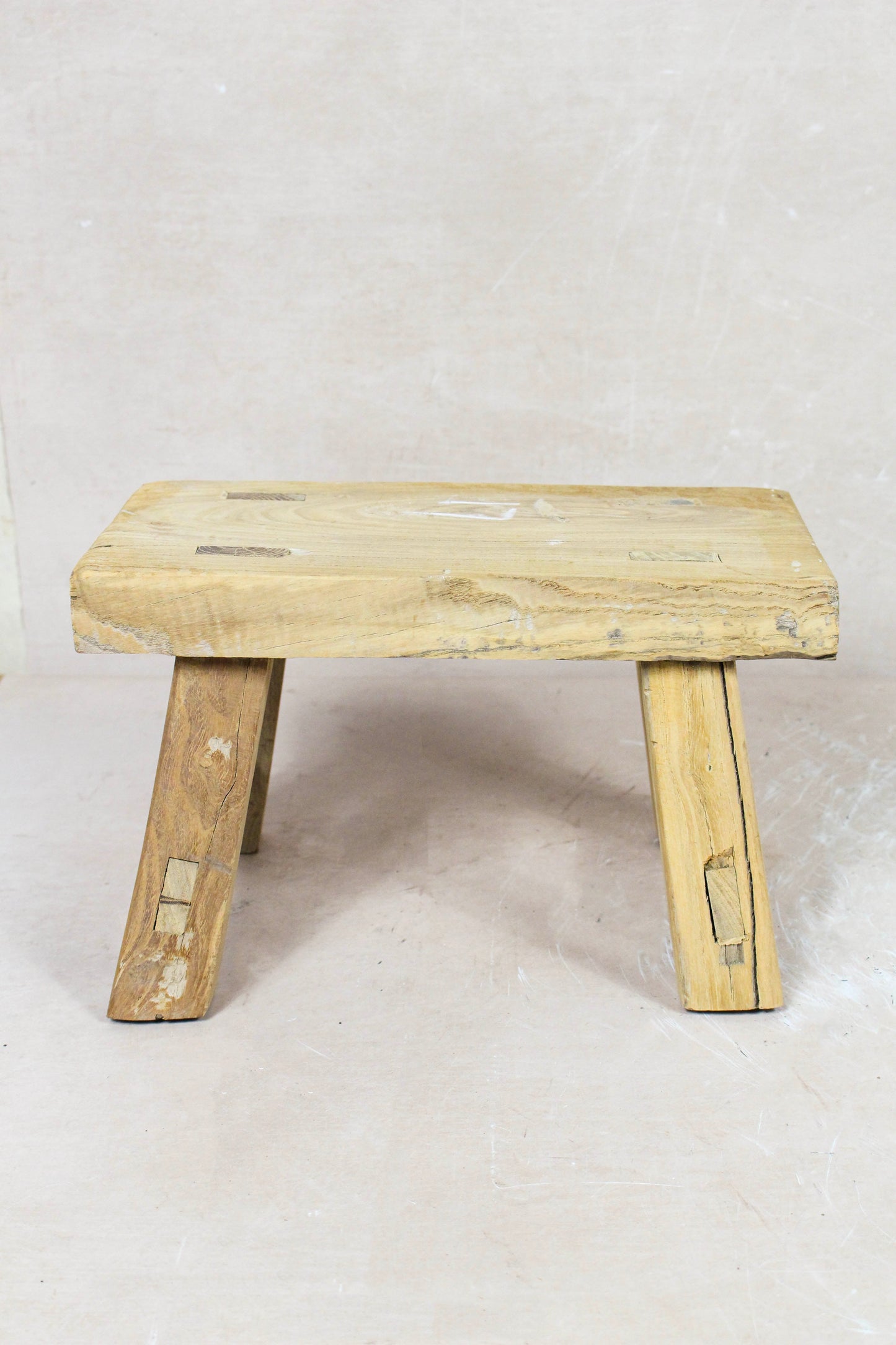 Vintage Rustic Stool - Elm wood - Small -  111