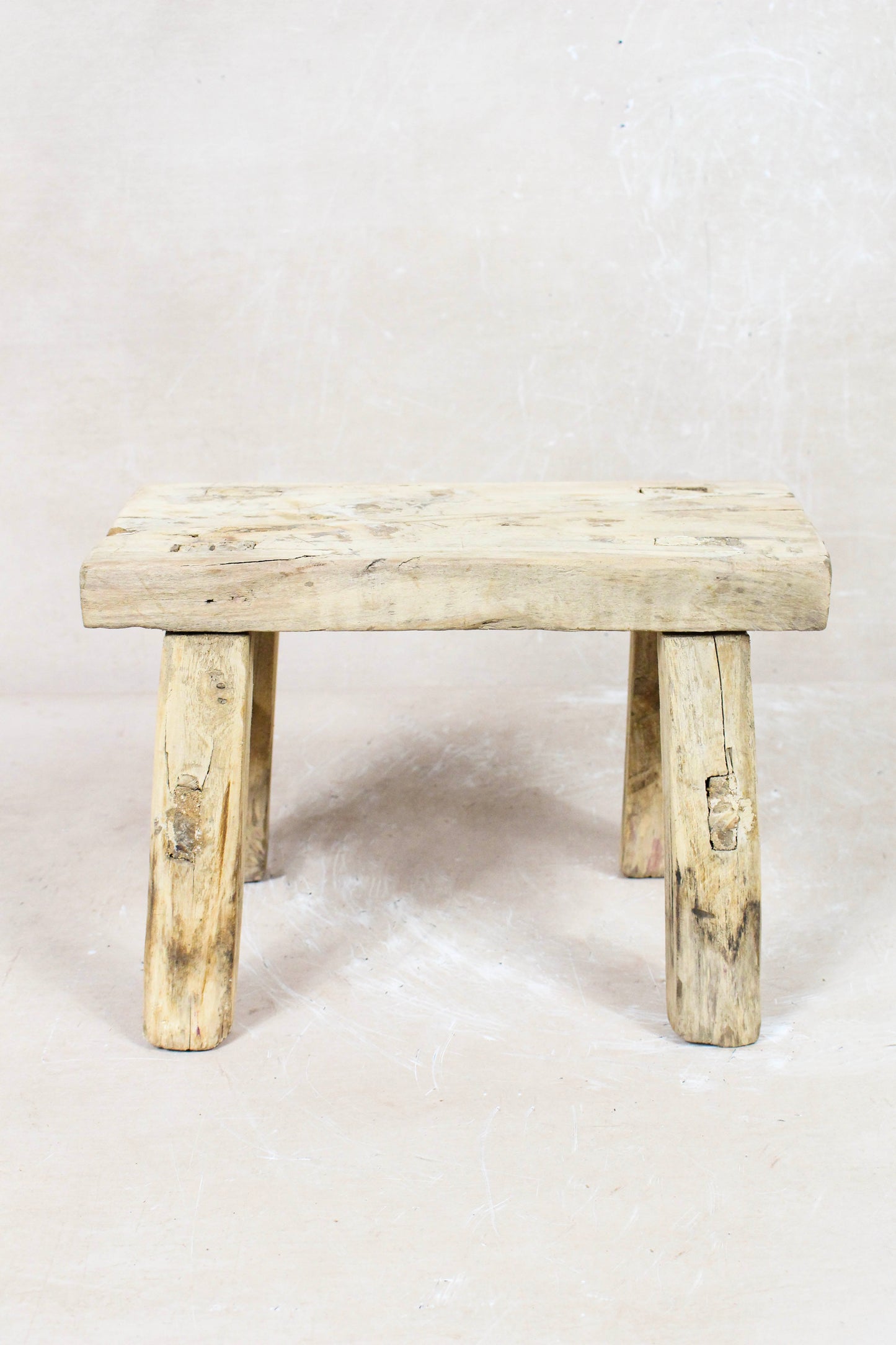 Vintage Rustic Stool - Elm wood - Small - 112