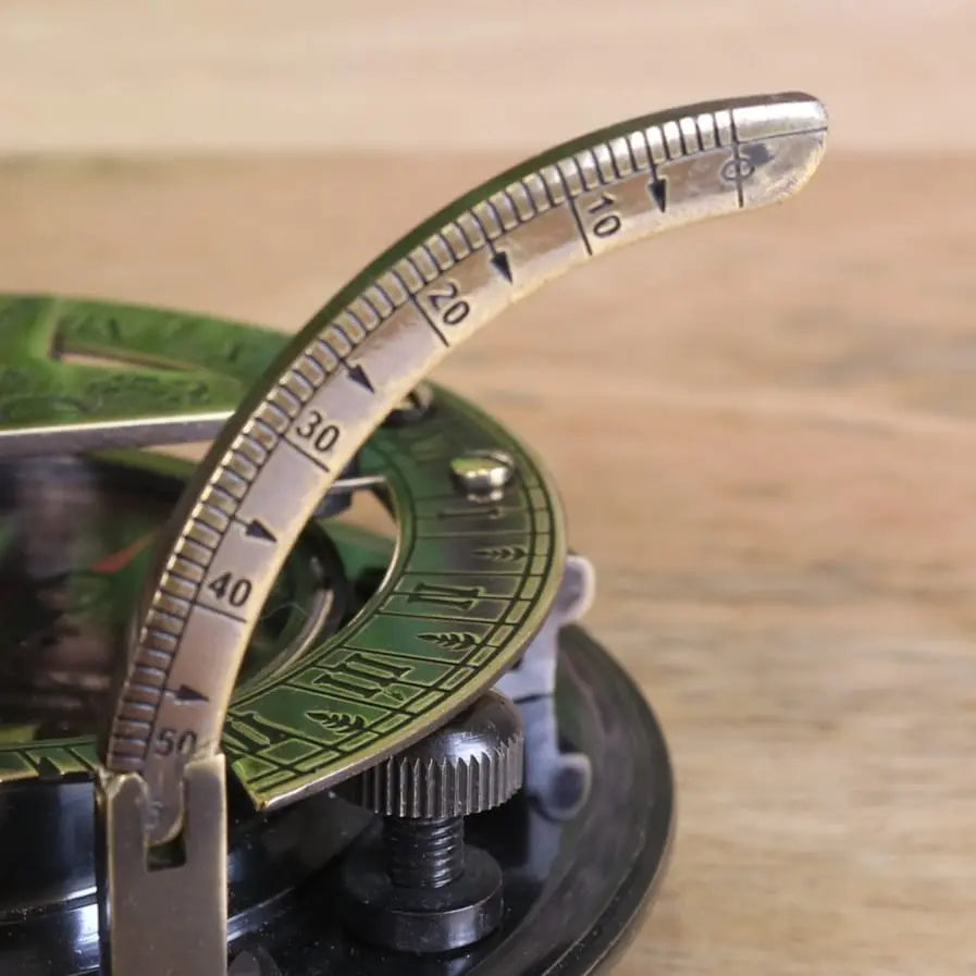 Gilbert and Sons Antique Brass Sundial Compass
