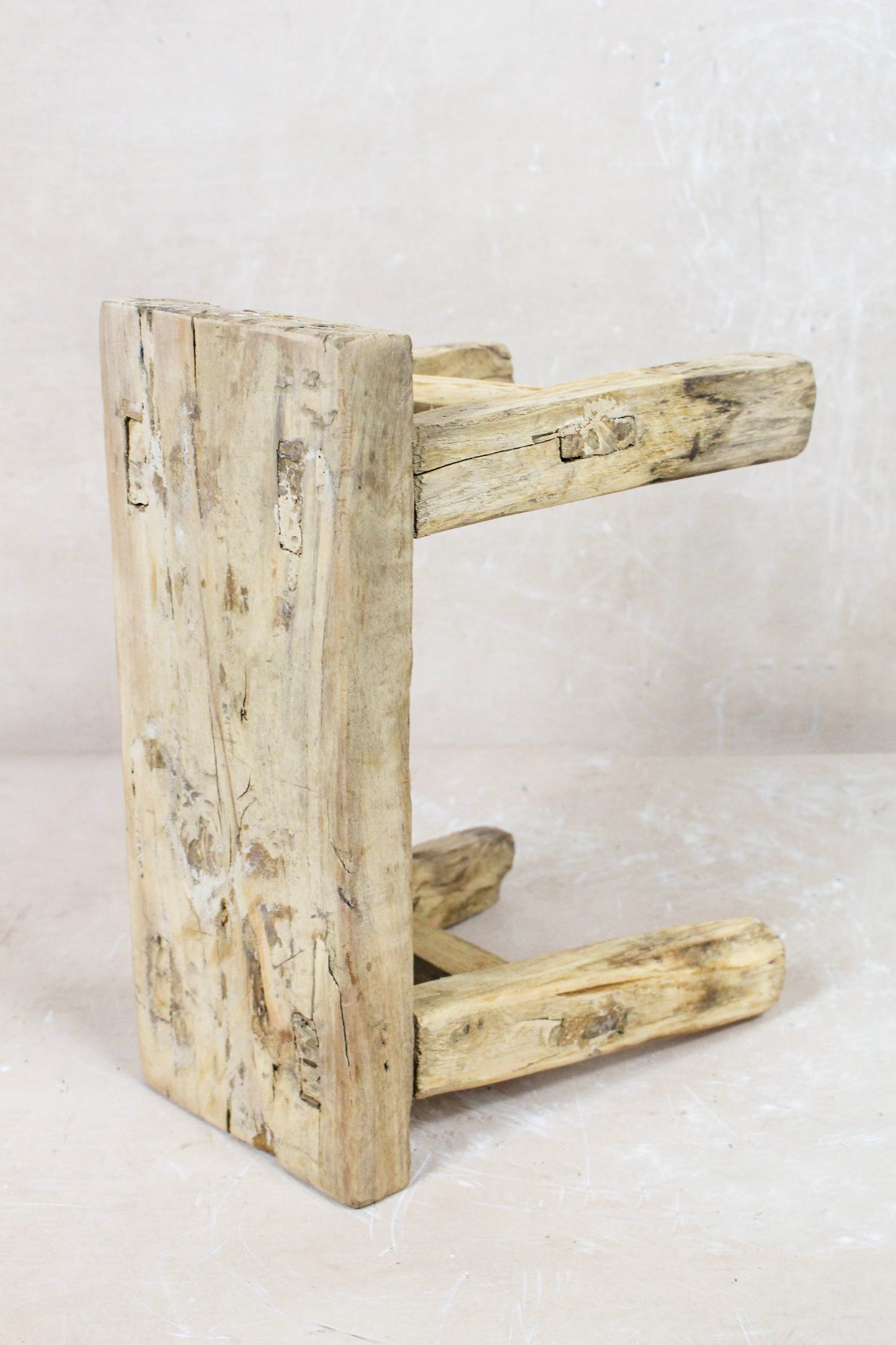 Vintage Rustic Stool - Elm wood - Small - 112