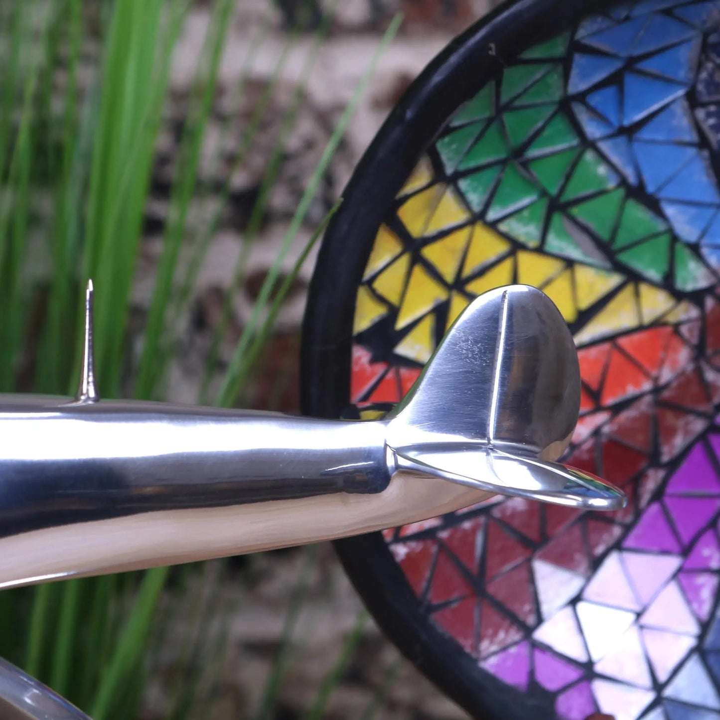 Spitfire Model Metal 29cm Plane Ornament