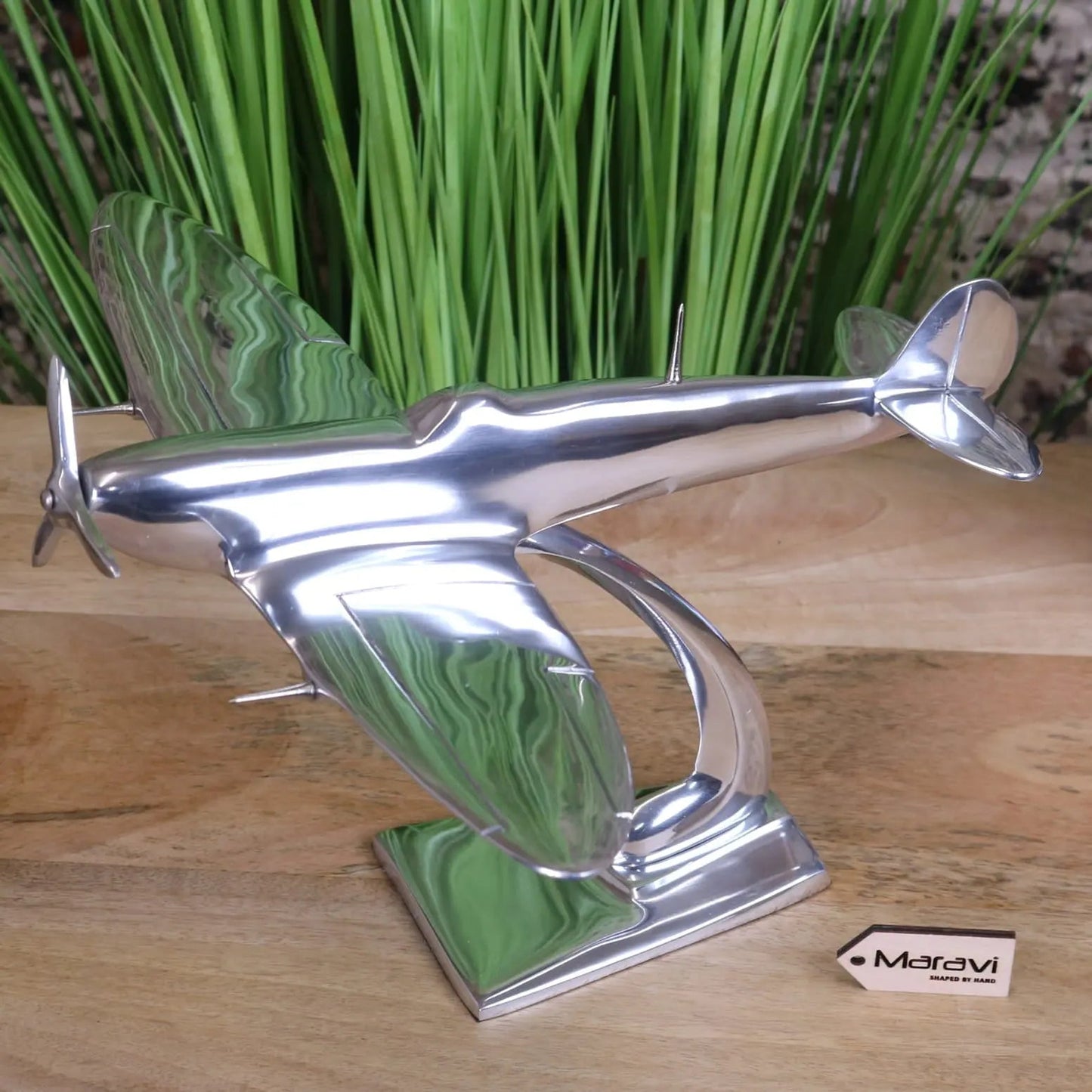 Spitfire Model Metal 29cm Plane Ornament