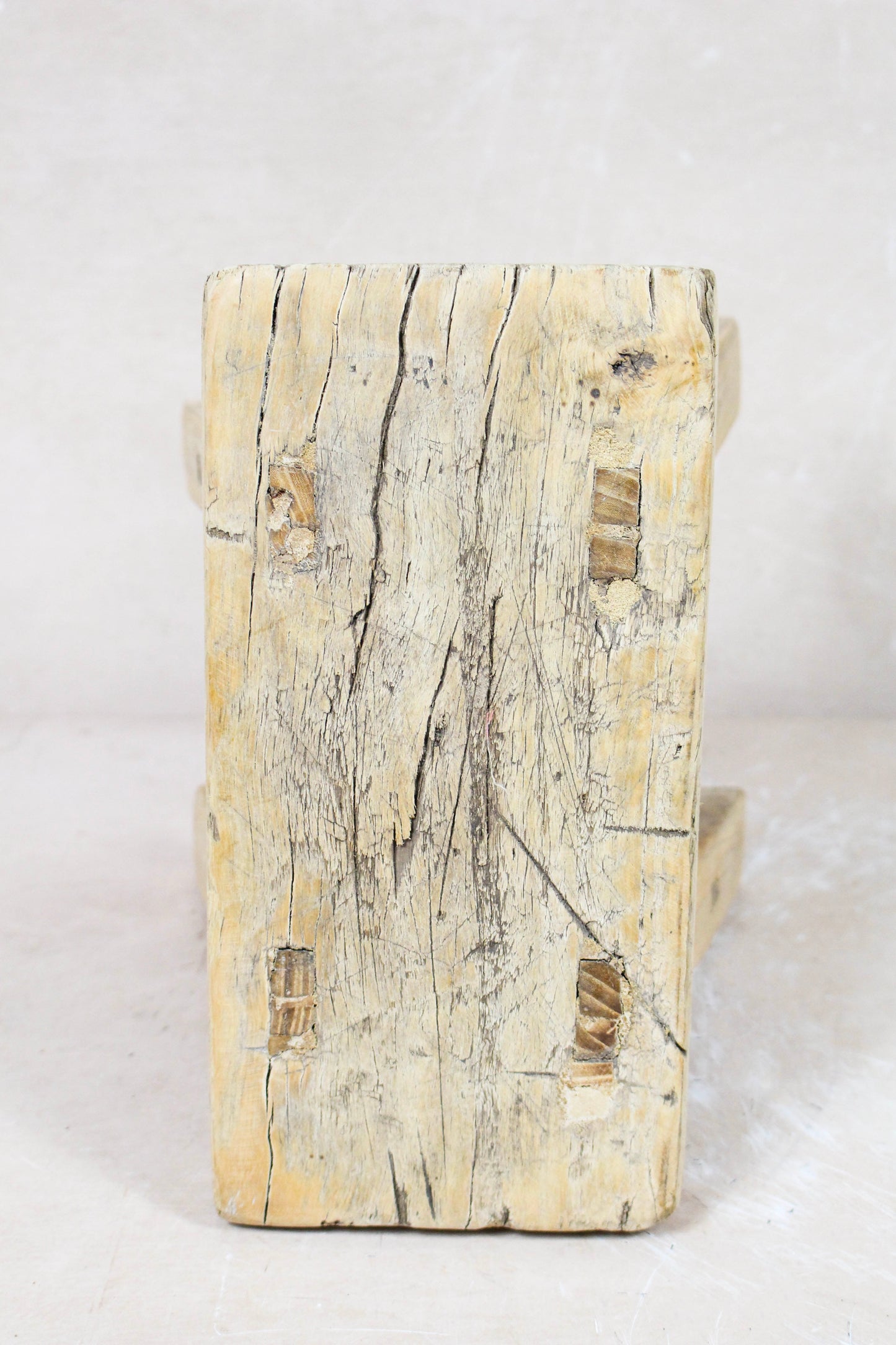 Vintage Rustic Stool - Elm wood - Small - 115
