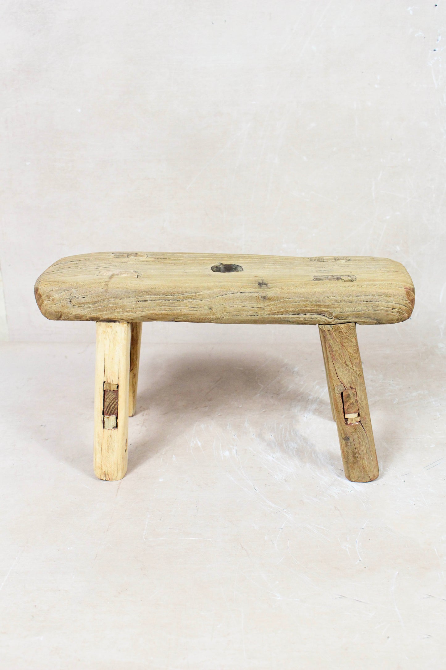 Vintage Rustic Stool - Elm wood - Small - 118