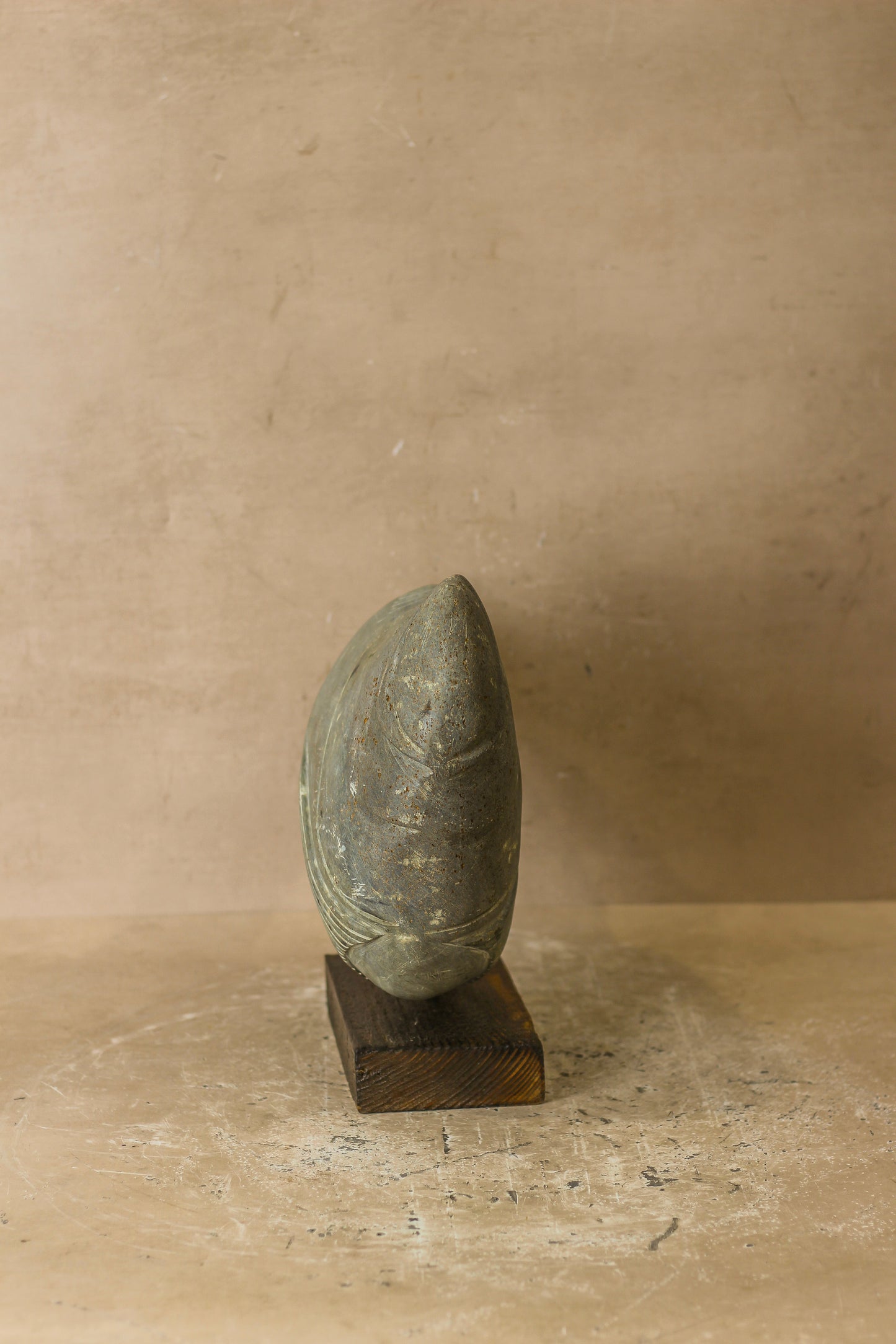 Stone Fish Sculpture - Zimbabwe - 98.2