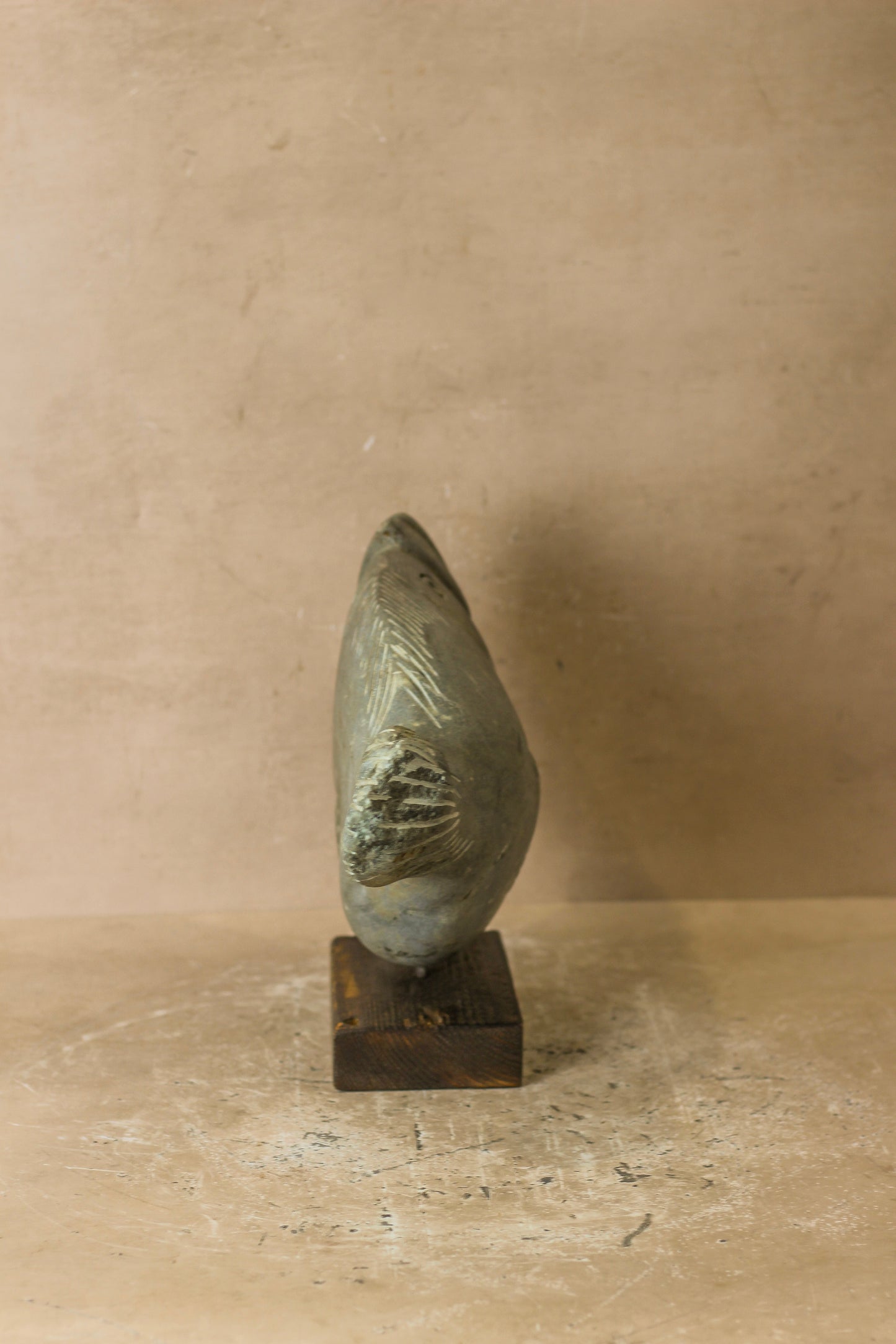 Stone Fish Sculpture - Zimbabwe - 98.2
