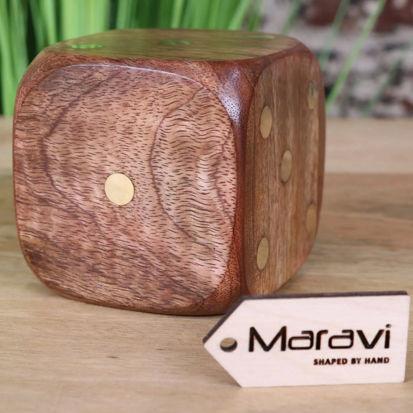Aravali Large Wooden Dice 8cm