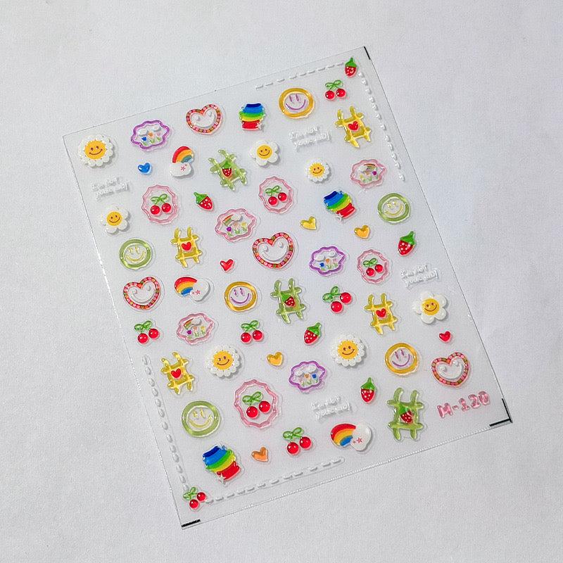Hello Claws | Emoji 5D Jelly Nail Deco Stickers