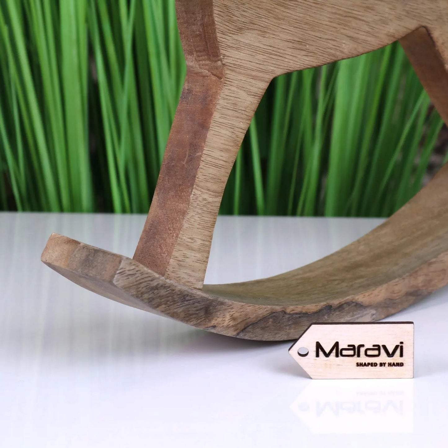 Jhal Wooden Rocking Horse Ornament 30cm