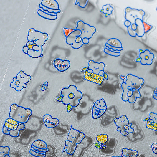 Hello Claws | Super Bear Nail Deco Sticker