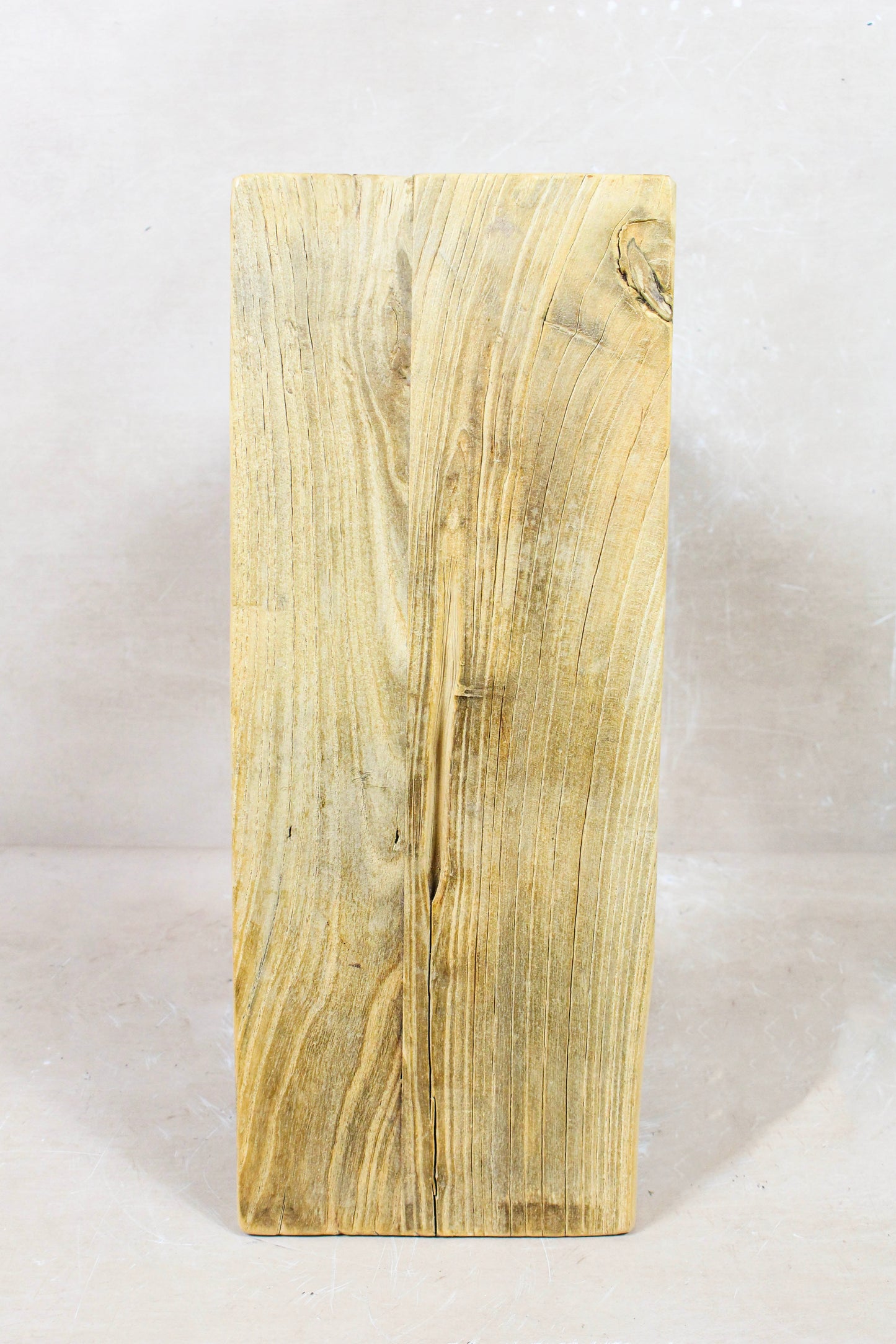 Vintage Rustic Square Elm Wood Stool - 135