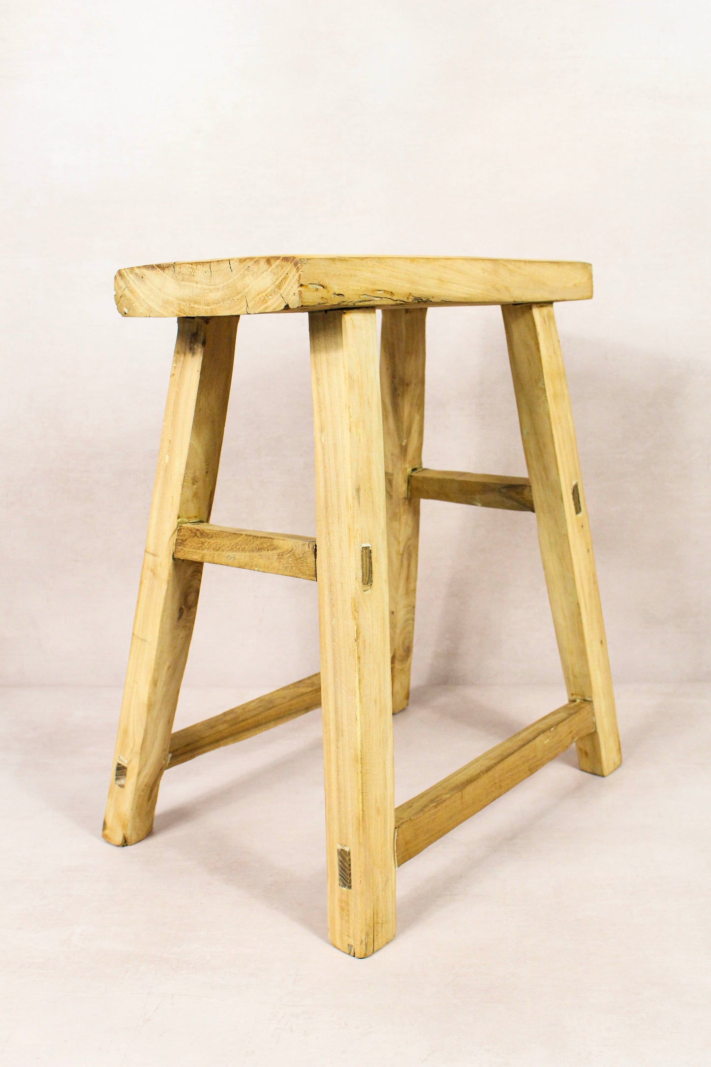 Vintage Rustic Stool - Elm wood - 139