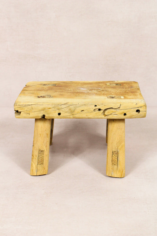 Vintage Rustic Stool - Elm wood - Small - 143