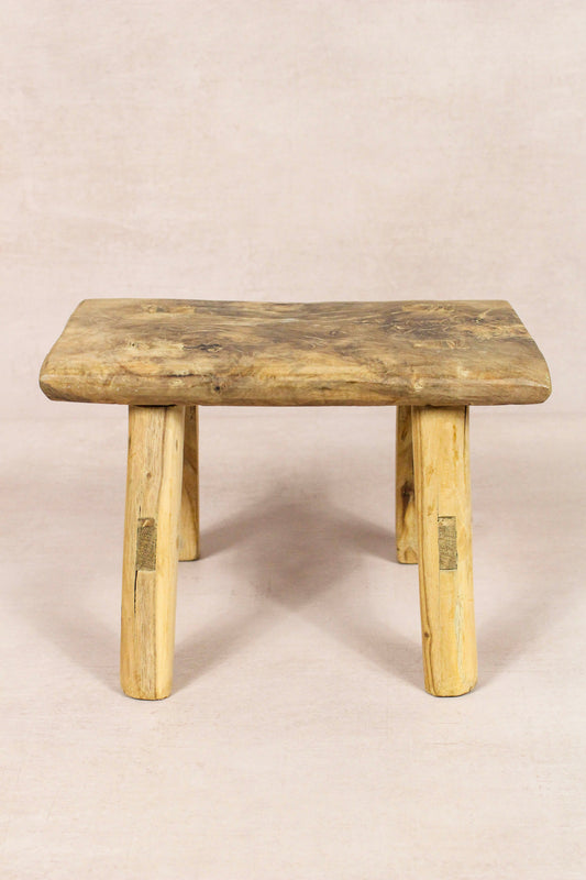 Vintage Rustic Stool - Elm wood - Small - 145