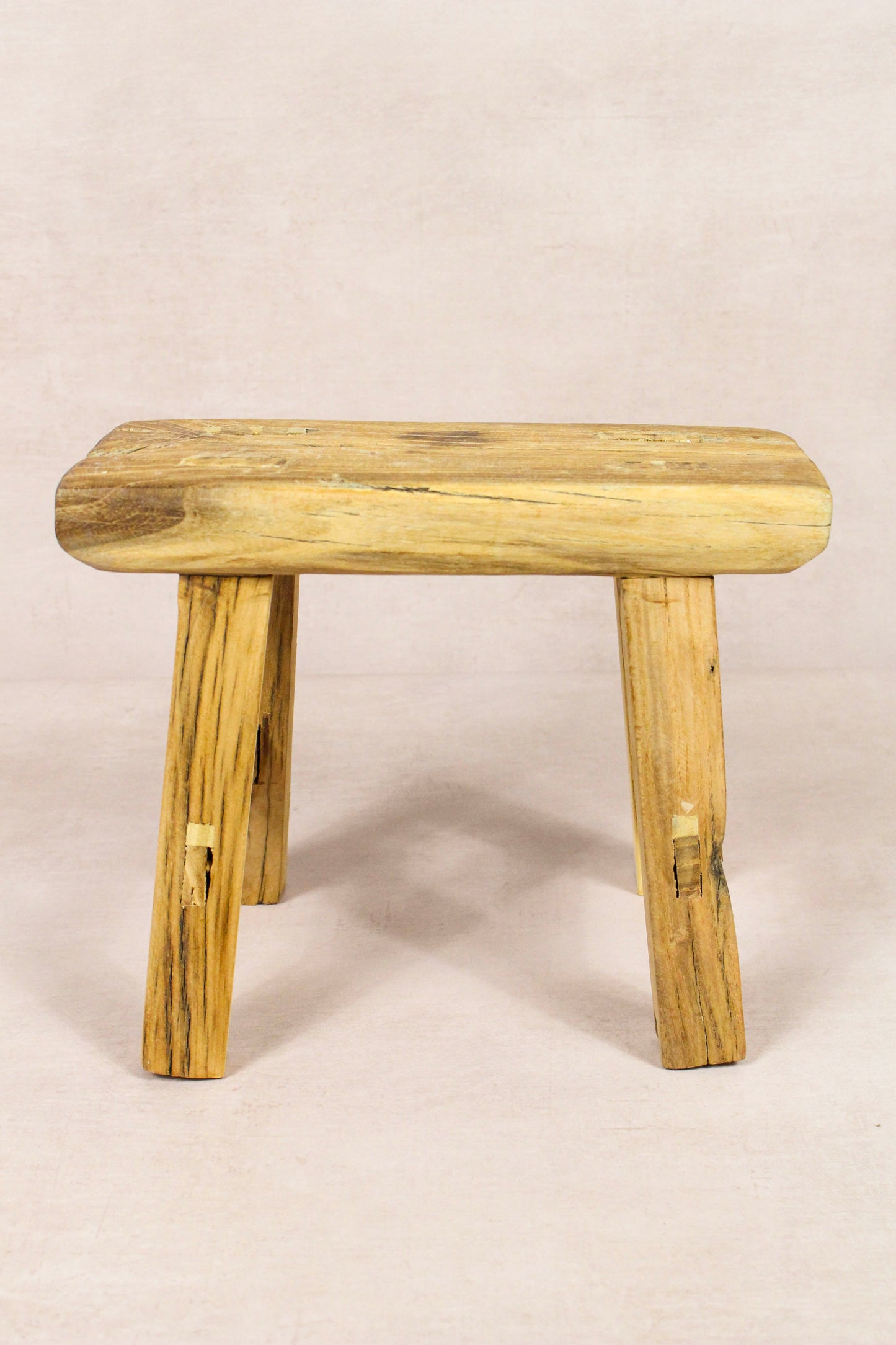 Vintage Rustic Stool - Elm wood - Small - 146