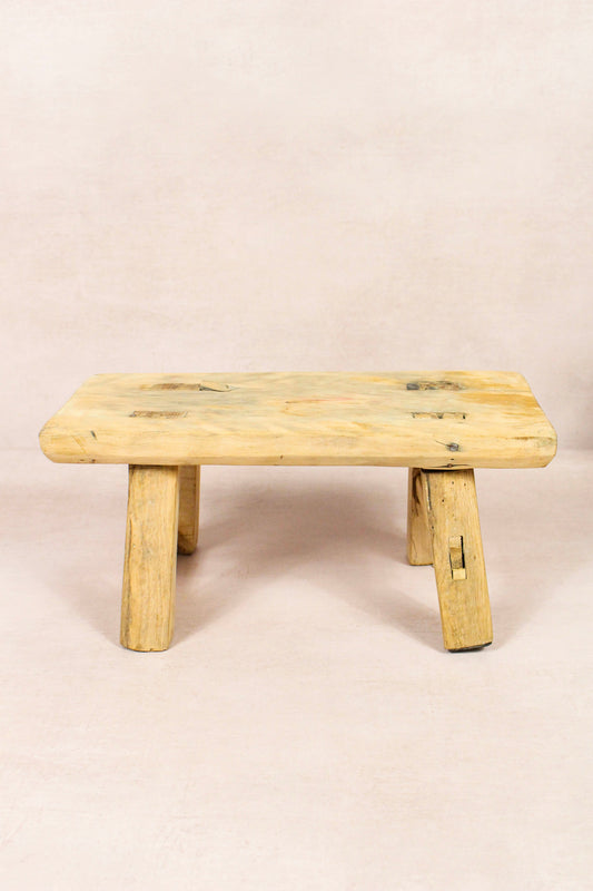 Vintage Rustic Stool - Elm wood - Small - 148