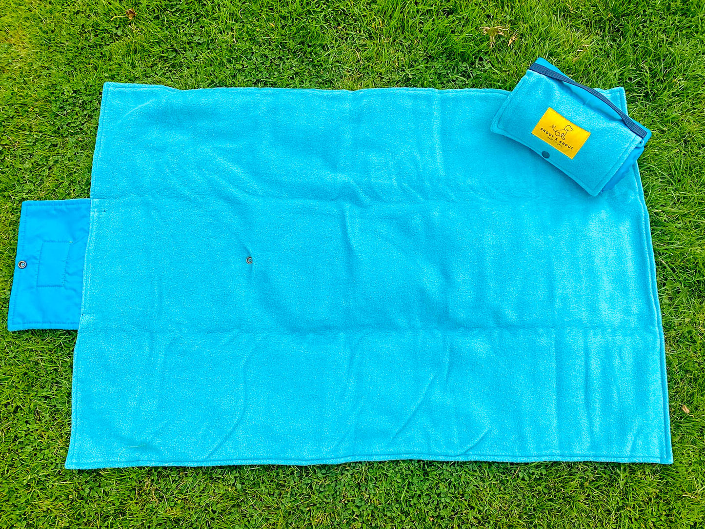 Snout & About - Turquoise Fleece Dog Mat