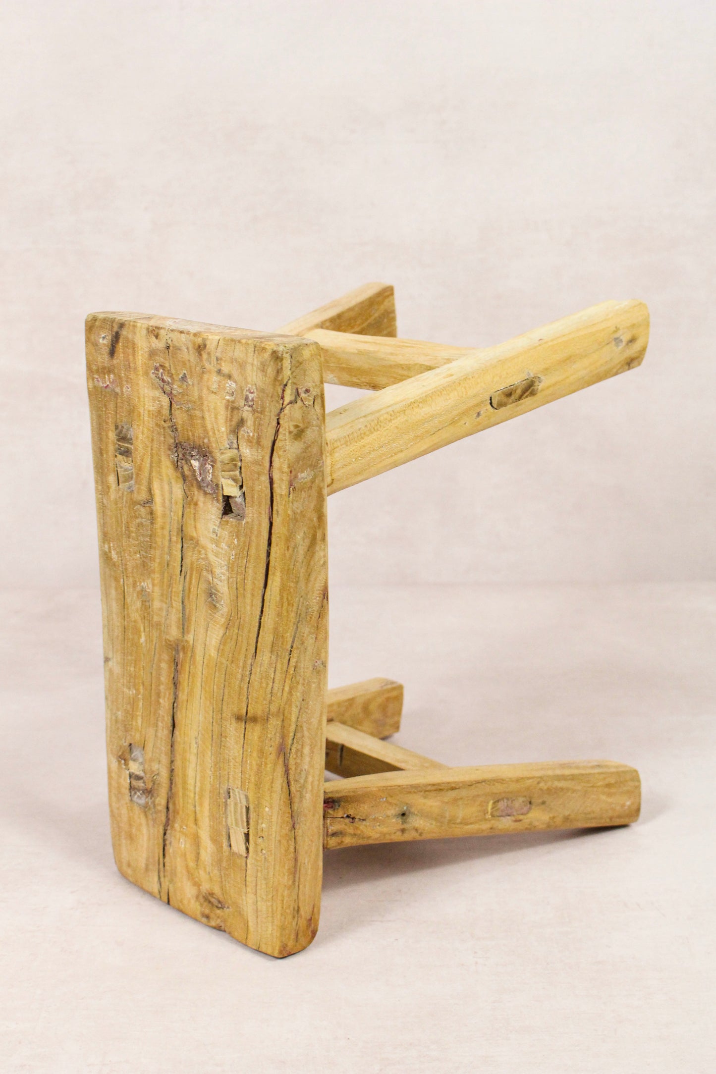 Vintage Rustic Stool - Elm wood - Small - 149