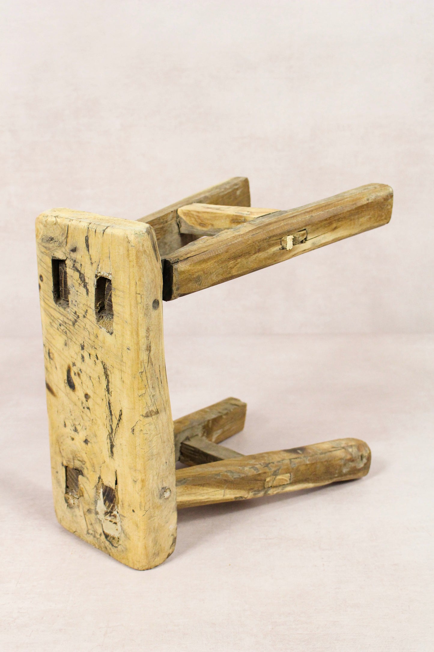 Vintage Rustic Stool - Elm wood - Small - 150
