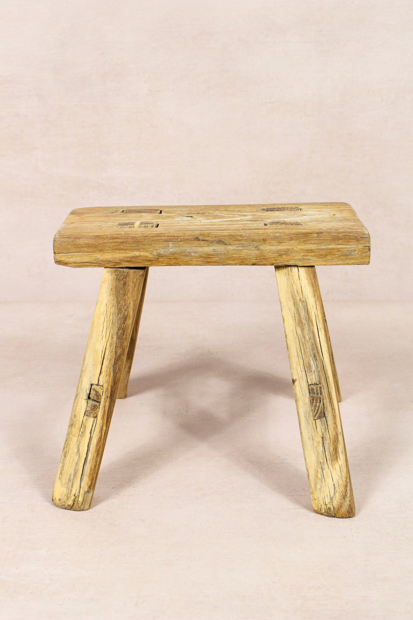 Vintage Rustic Stool - Elm wood - Small - 152