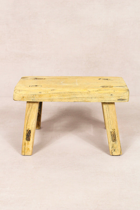 Vintage Rustic Stool - Elm wood - Small - 153