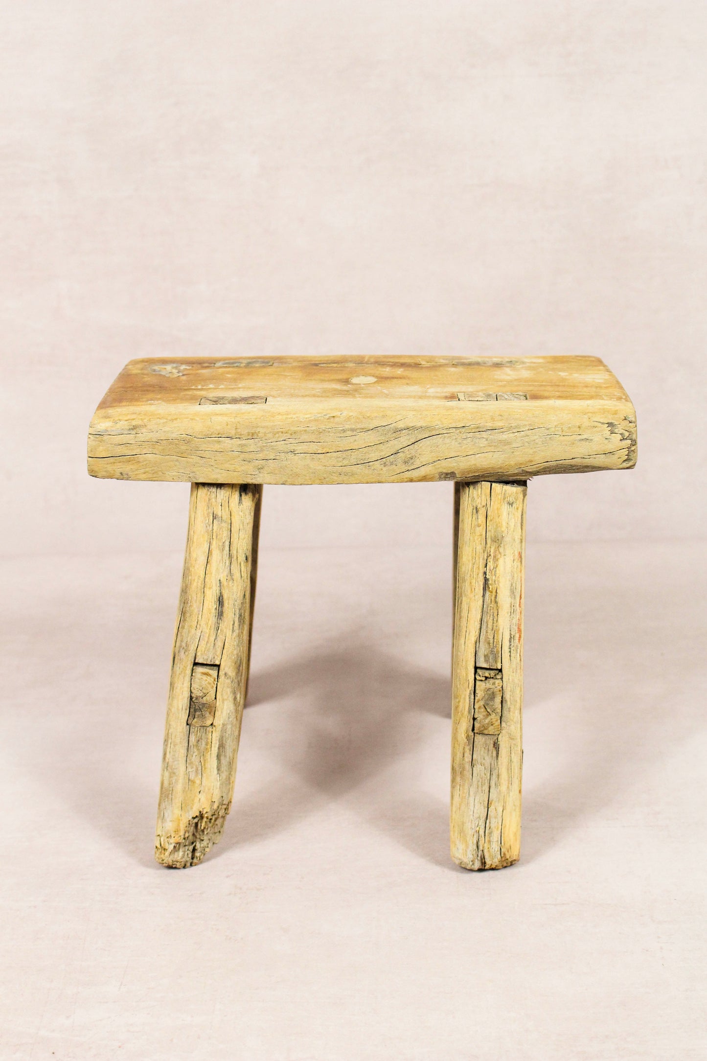 Vintage Rustic Stool - Elm wood - Small - 157