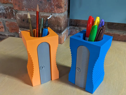 Pencil Sharpener Desk Organiser | Desk Tidy | Pen and Pencil Holder | Classroom Decor | Teacher | Back To School | Art Class Supplies