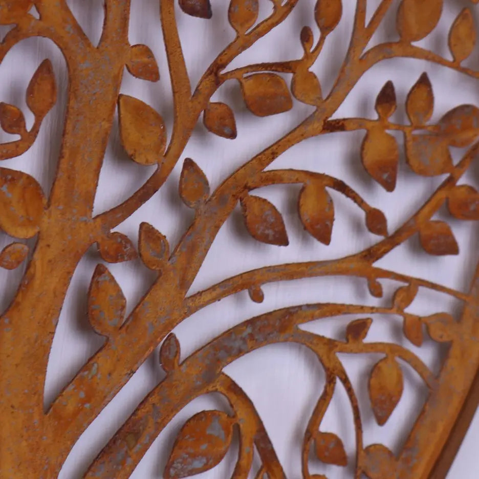 Neri Rustic Heart Wind Chime with Tree of Life