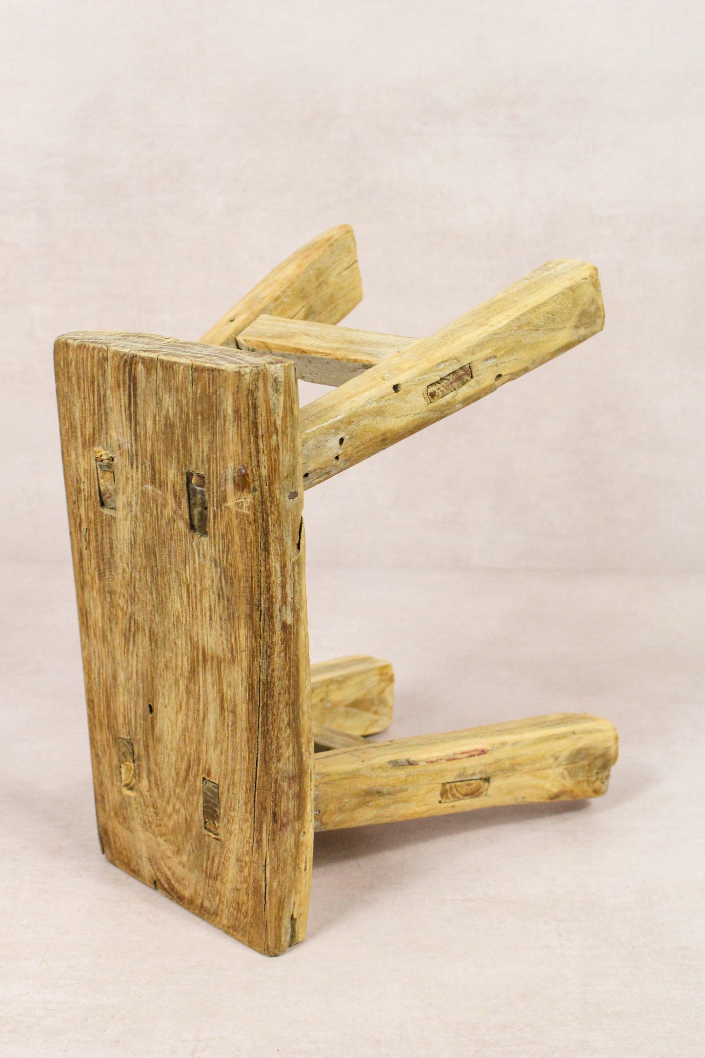 Vintage Rustic Stool - Elm wood - Small - 161