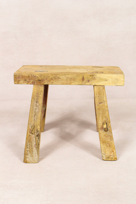 Vintage Rustic Stool - Elm wood - Small - 162