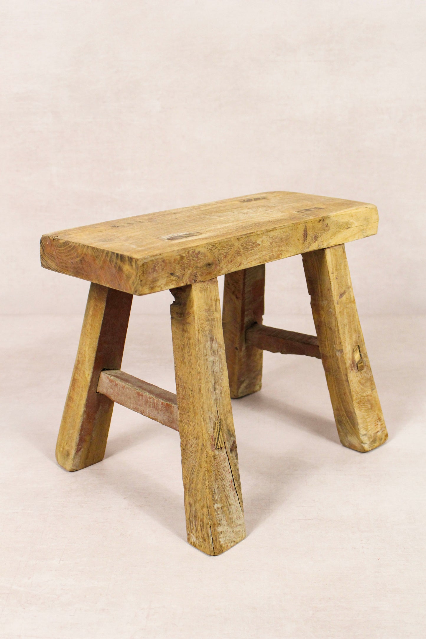 Vintage Rustic Stool - Elm wood - Small - 162