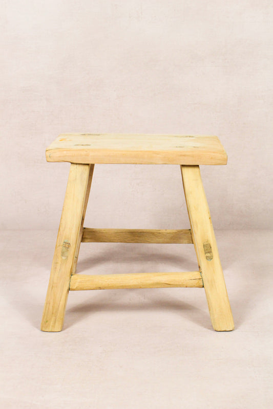 Vintage Rustic Stool - Elm wood - Small - 163