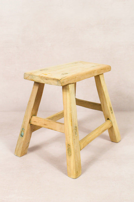 Vintage Rustic Stool - Elm wood - Small - 163