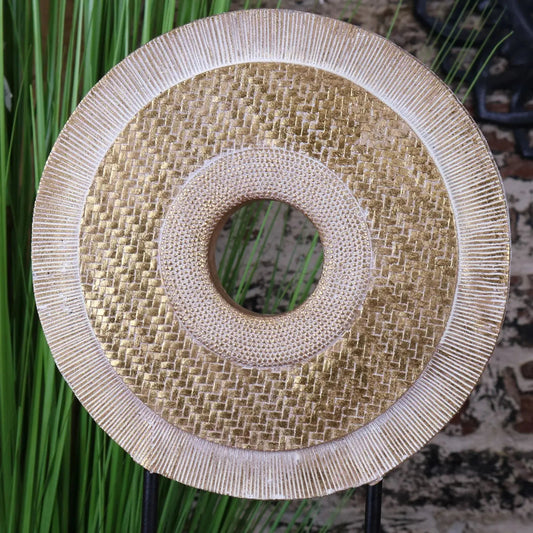 Kudi Luxury Gold Home Ornament Round Shape 37cm