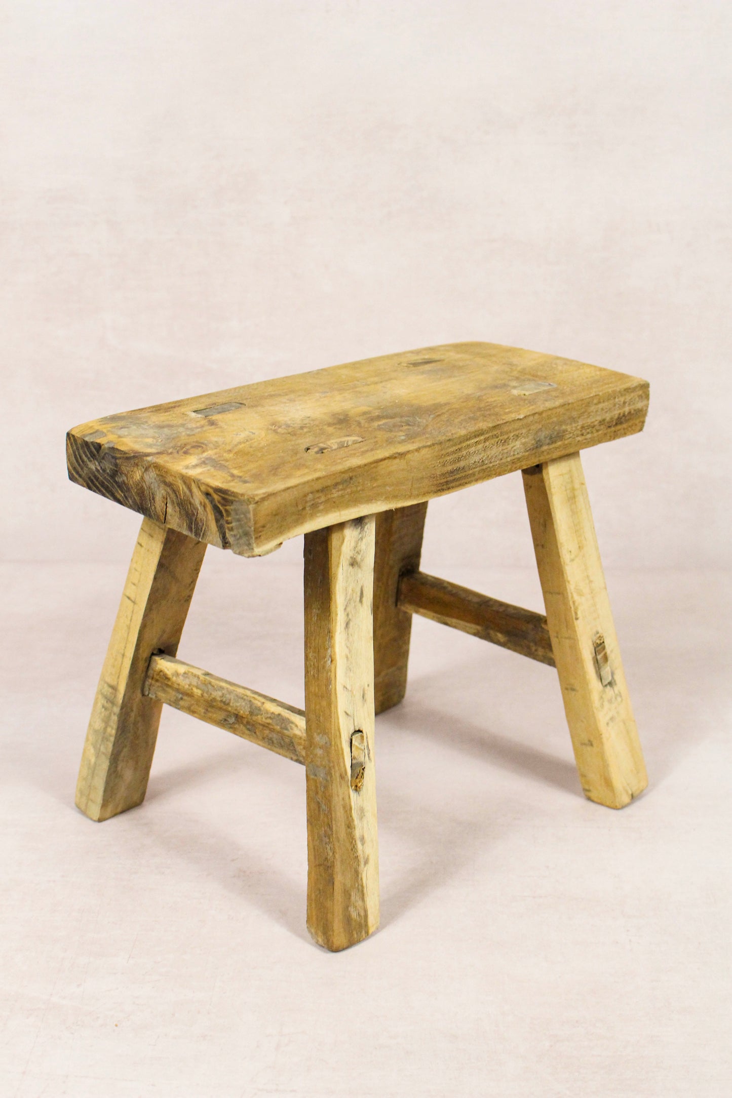 Vintage Rustic Stool - Elm wood - Small - 166