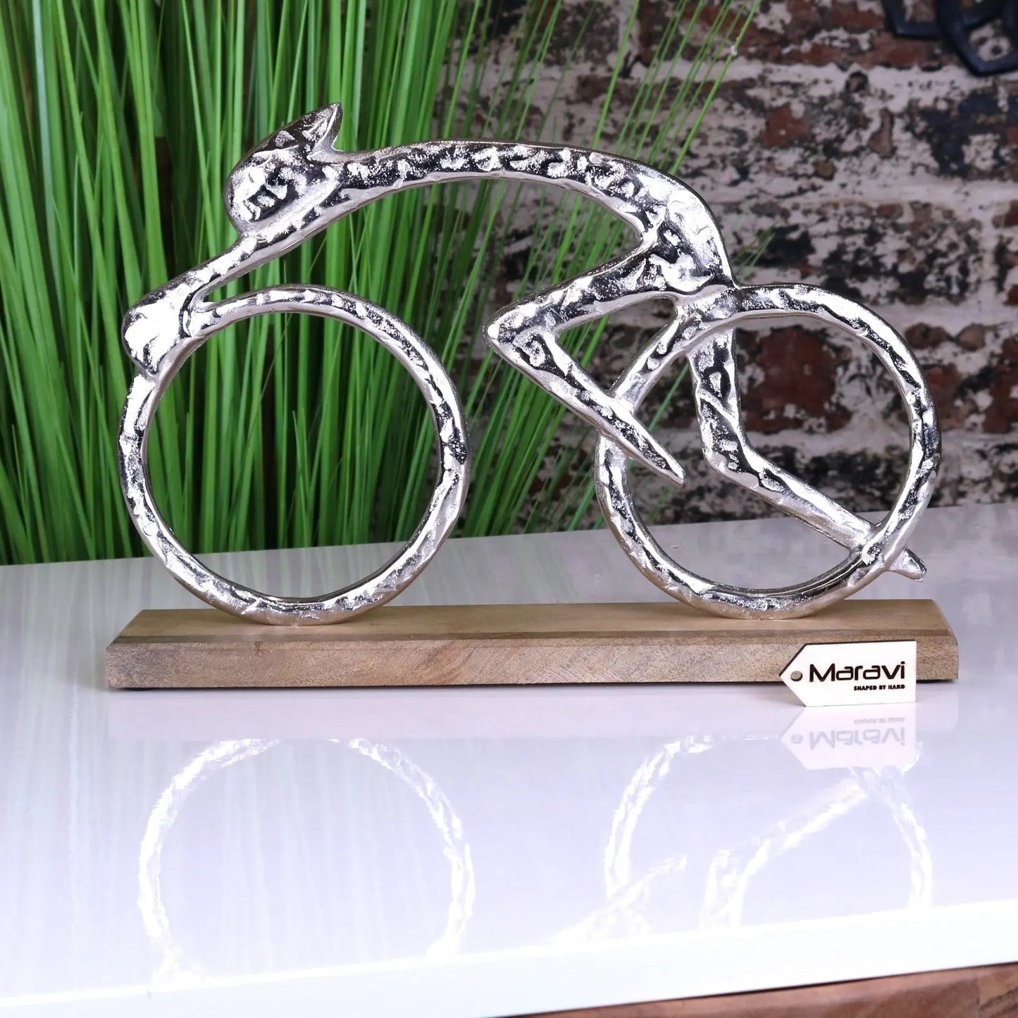 Moda Metal Cyclist Ornament 35cm