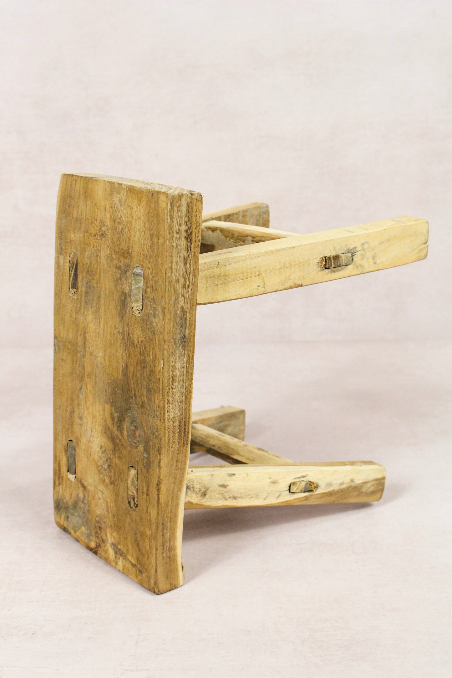 Vintage Rustic Stool - Elm wood - Small - 166